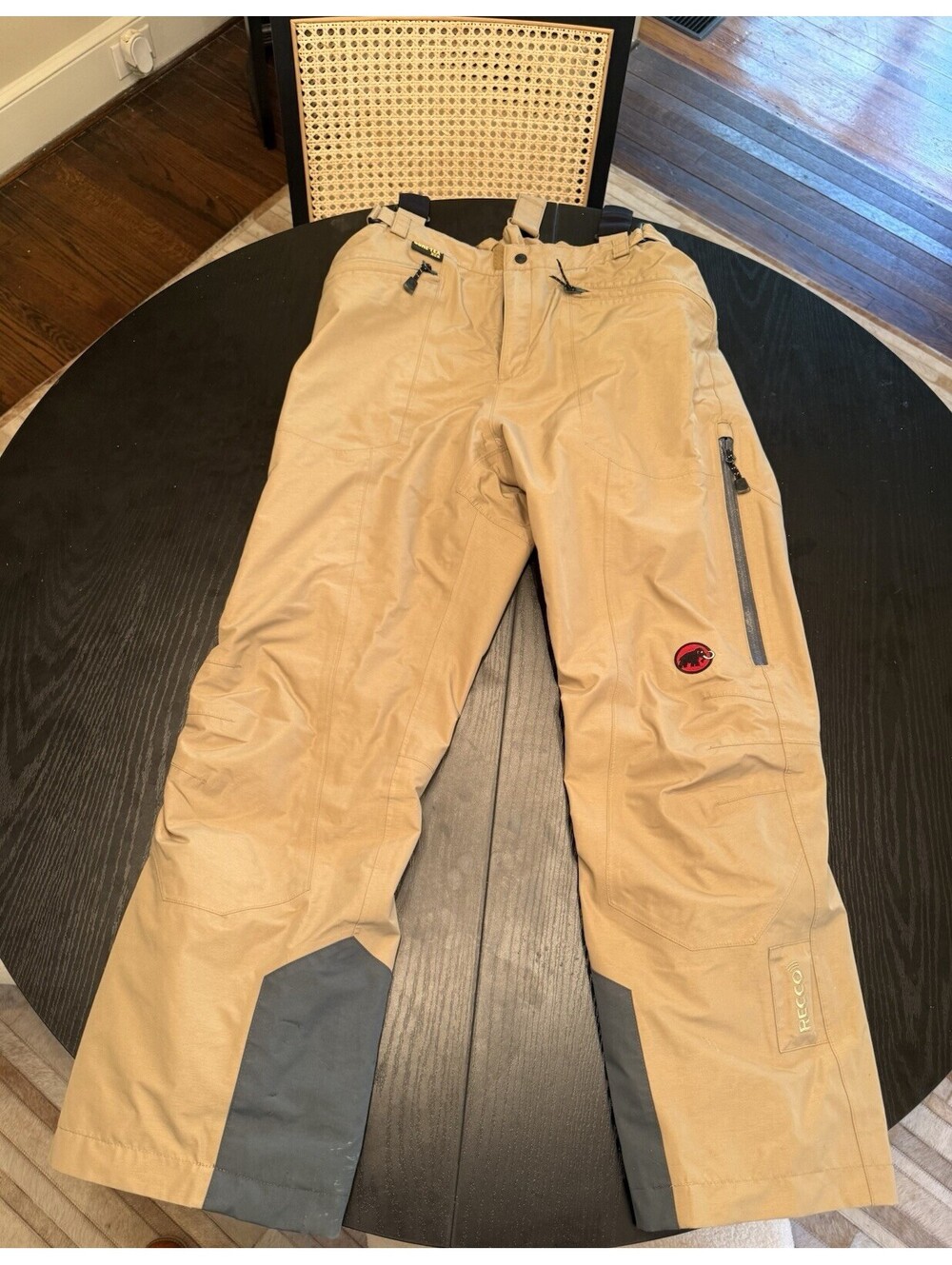 Mammut Ski Pants Bibs Goretex Recco Snowboard Size 52 L Large Overalls